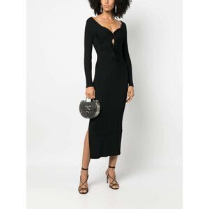CULT GAIA Melissa Knit Midi Dress Black X-Small
